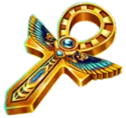 Wild winged Ankh symbol marked WILD